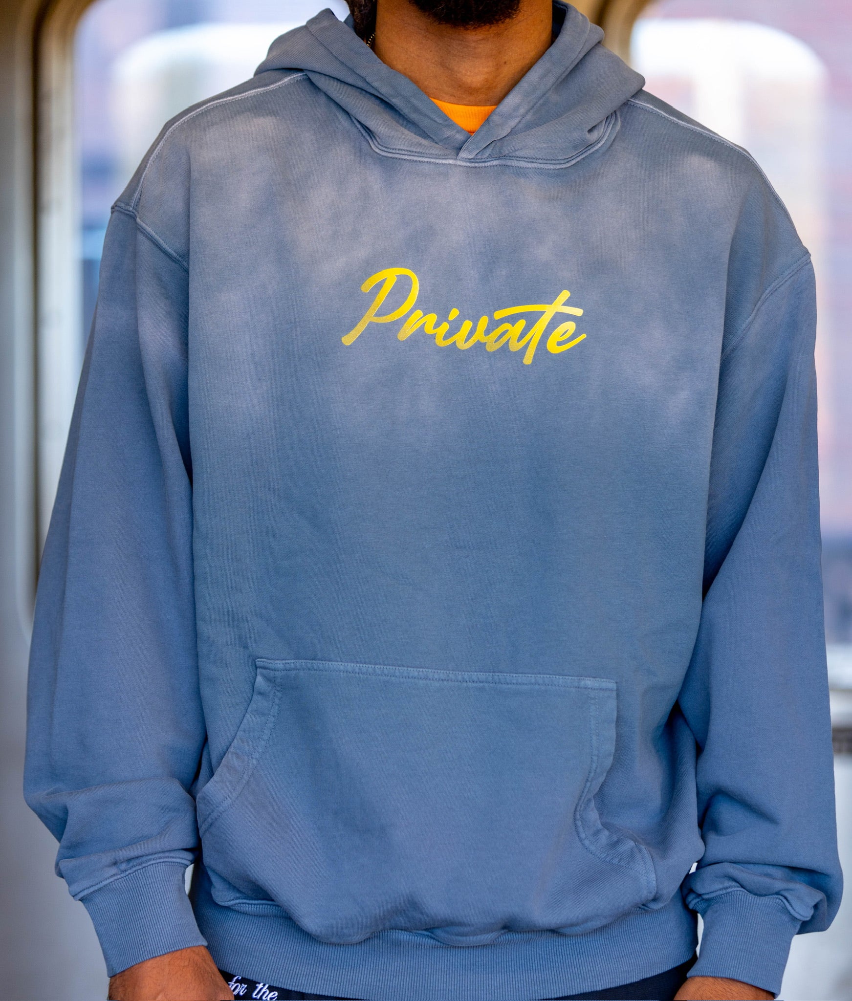 PVT. SKI Hoodie Jeans Blue Sunfade