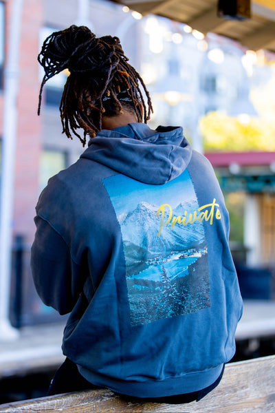 PVT. SKI Hoodie Jeans Blue Sunfade